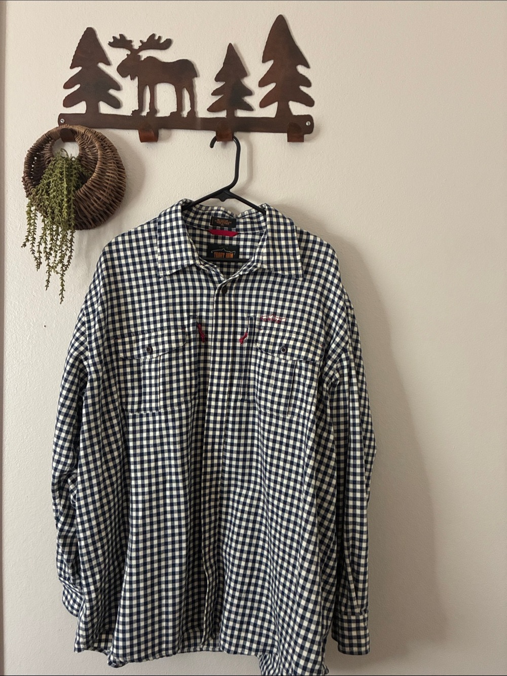 Orvis Trout Bum Long Sleeve Gingham Plaid Fishing Shirt